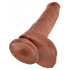 Realistyczne czarne dildo z przyssawką 27cm