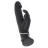 Wibrator Realistyczny czarny z masażerem łechtaczki