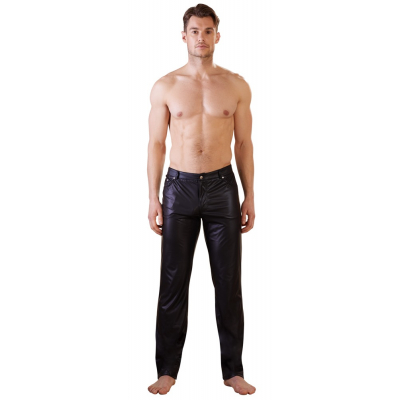 Męskie matowe spodnie z tylnymi kieszeniami XL