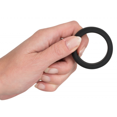 Silikonowy pierścień na penisa Black Velvets 3,8cm