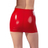Lateksowa mini spódniczka obcisła czerwona M
