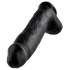Czarne potężne dildo Penis z mocną przyssawką 30,5cm